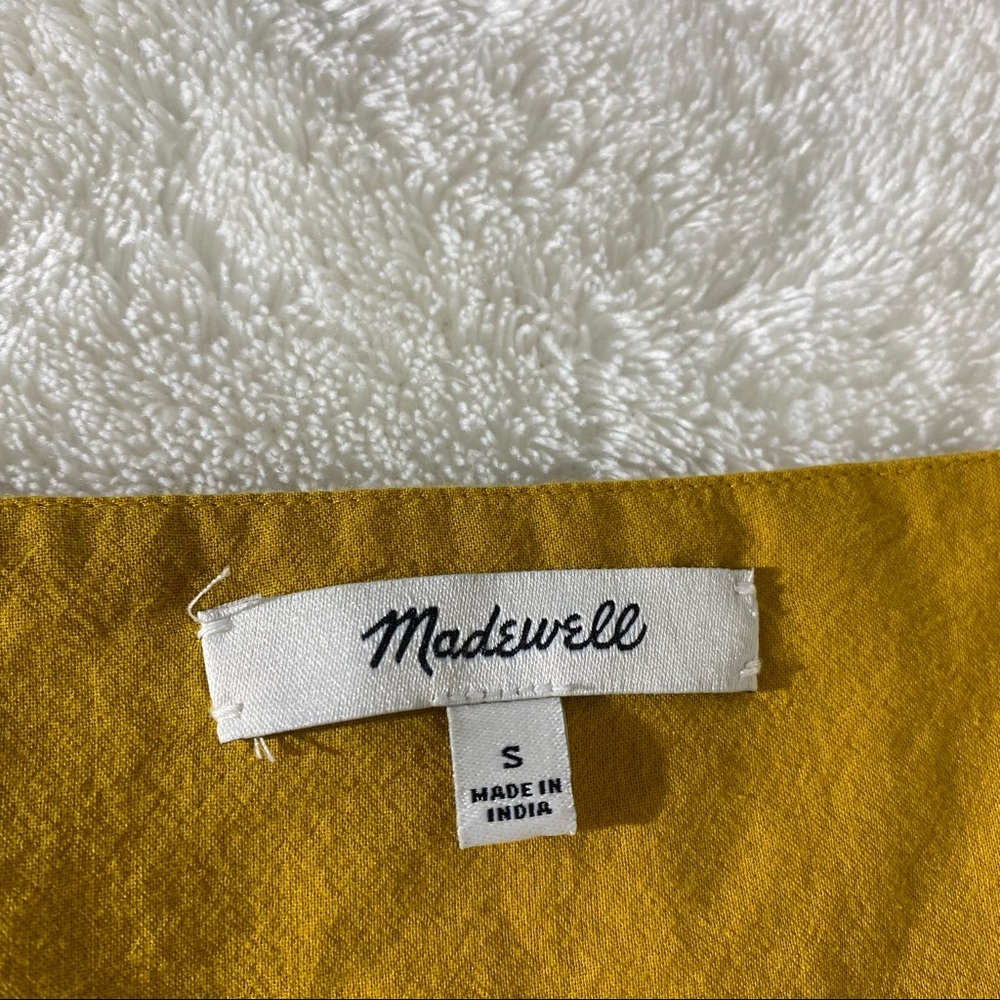 MADEWELL Yellow Floral Embroidered Short Sleeve Butterfly Top - Picture 5 of 7